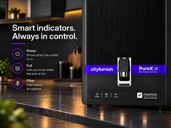 PureX i8 Water Purifier   RO + Alkaline + Zinc